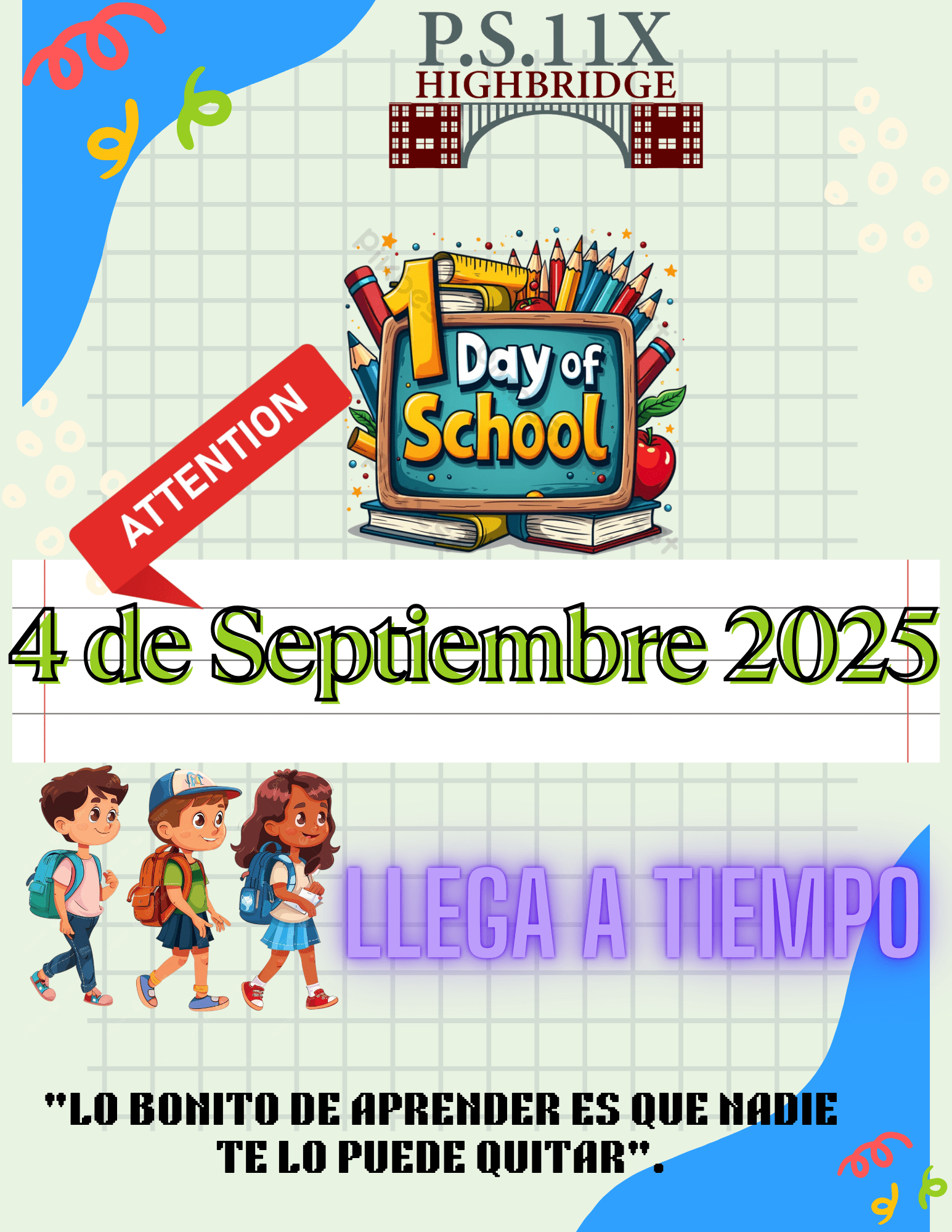 Back to School Flyer - Spanish